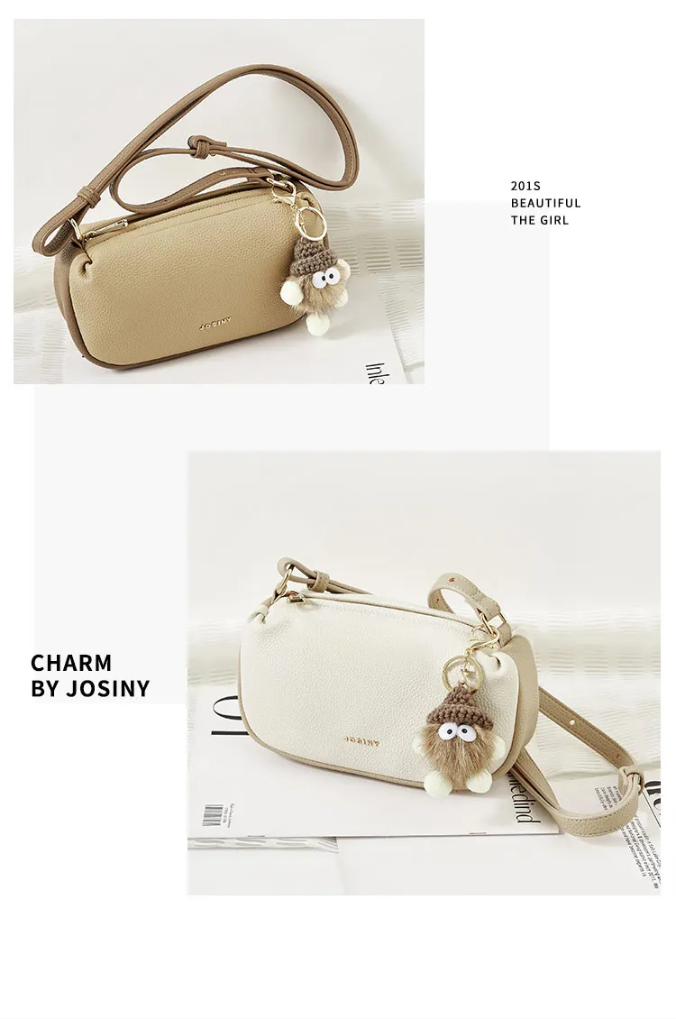 Josiny 2023 새로운 질감 겨드랑이 숄더백, 여성 패션, 모두 귀여운 여성 가방, 크로스바디 백