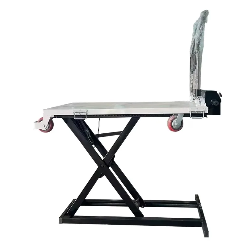 

140X70x70cm 85kg Portable electric self-loading trolleys and trolleys with flat hydraulic lift four-wheel structure OEM support