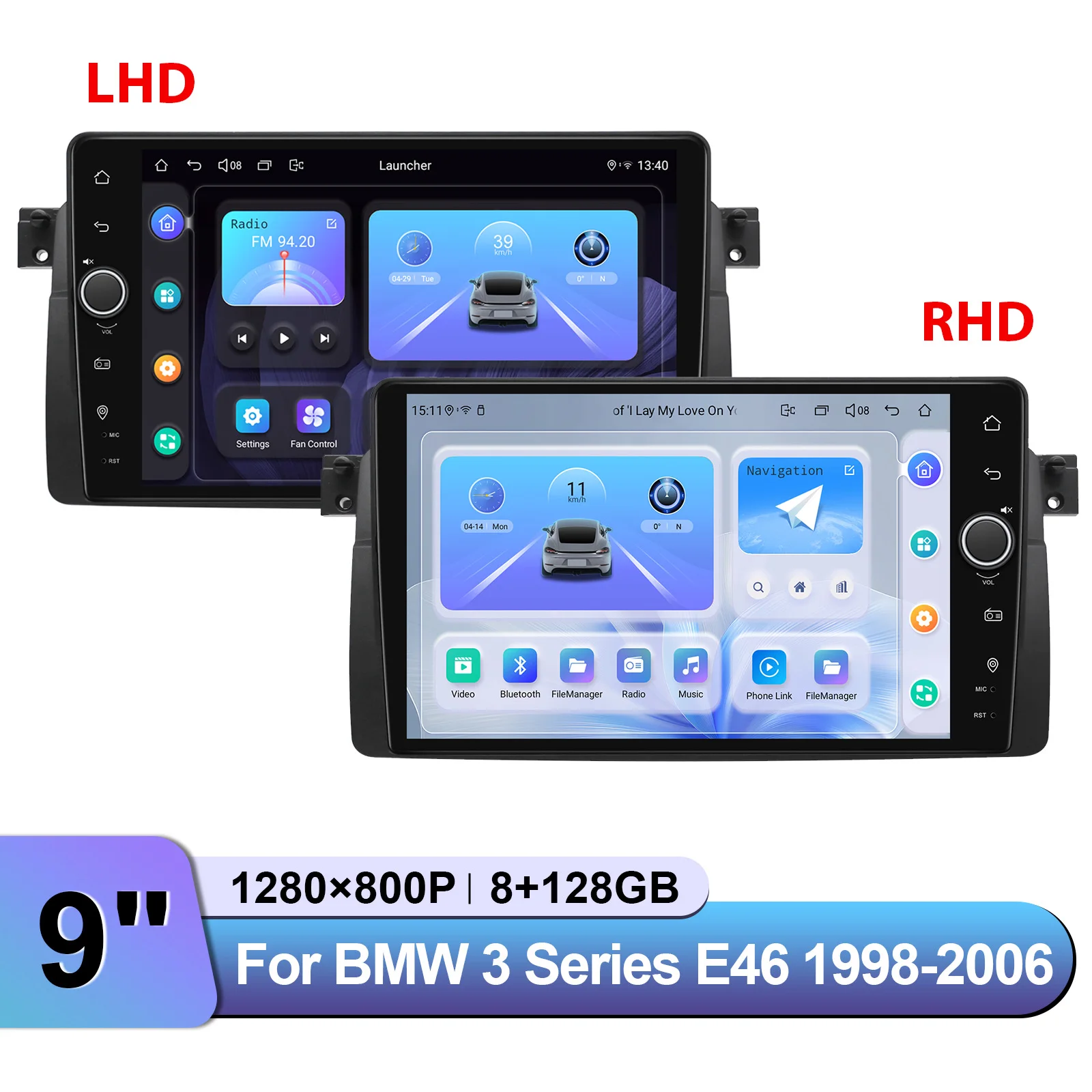 JOYING 9 بوصة سيارة DAB + راديو رقمي ستيريو مشغل وسائط متعددة لسيارات BMW 3 Series E46 1998-2006 دعم OEM الضوابط أبل Carplay #1