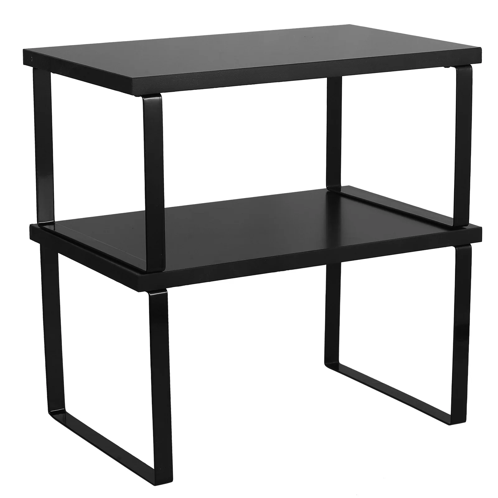 

2Pcs Wooden Multifunctional Kitchen Shelf Expandable Spice Racks Stackable Desktop Organizer for Cabinets and Pantries