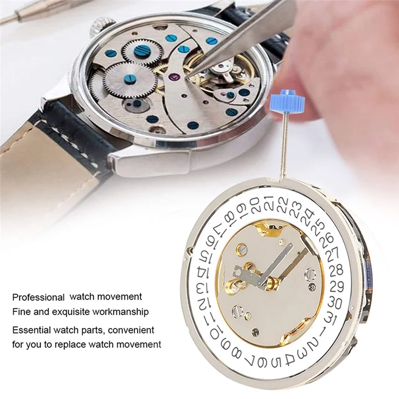 5040D Movement Watch Accessories 5040D Gold Movement with Calendar Dial High-Precision Quartz Watch Mechanical Movement