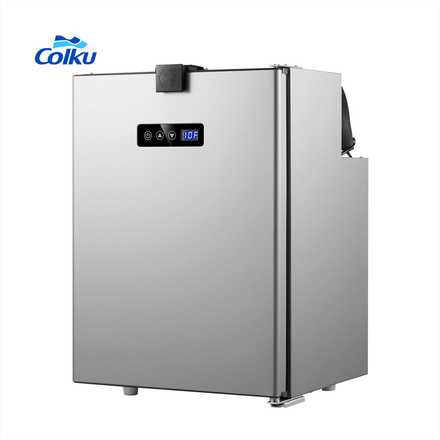 

Hot Selling 50 Liter Mini Metal Fridge 12V Built-In Car Freezer for Camping Truck Rv Boat