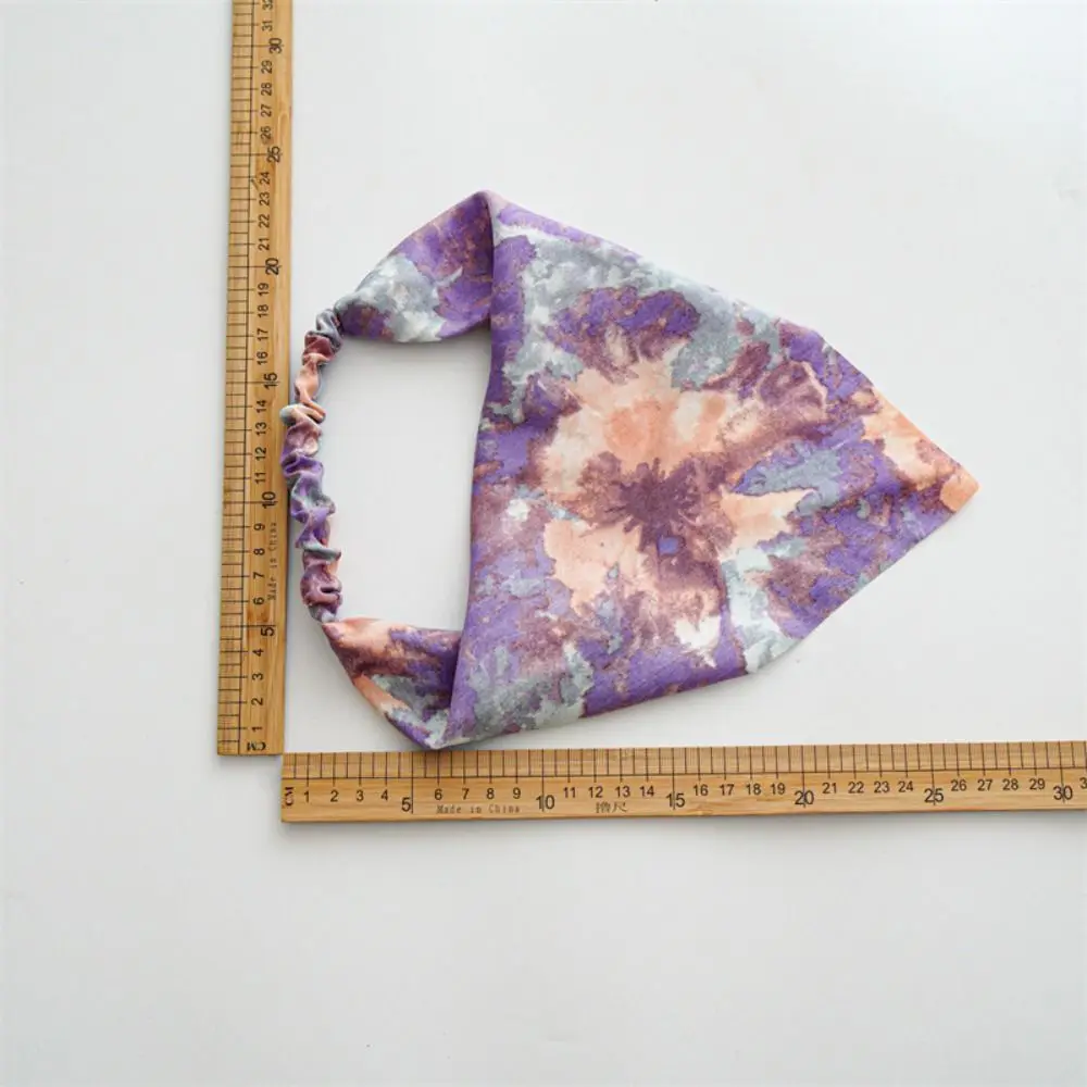 Sweet Printing Triangle Hair Scarf Hair Accessories Gradient Bandana Hairband Headband Turban Headwrap Female