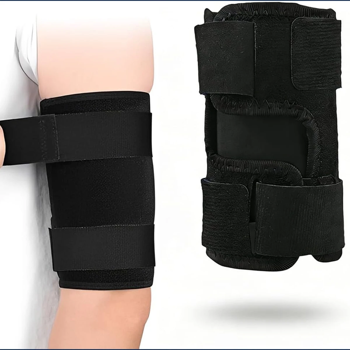 1 Stück Ellenbogenbandage, Nacht-Ellenbogenstütze, Stabilisator mit 2 abnehmbaren Metallschienen für Kubitaltunnelsyndrom, Sehnenentzündung – Detail 5