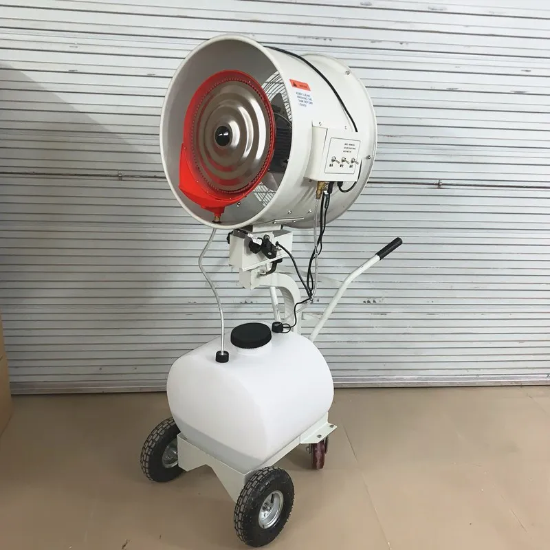 Cooling dust removal spray mobile large fan industrial humidifier atomizing fan