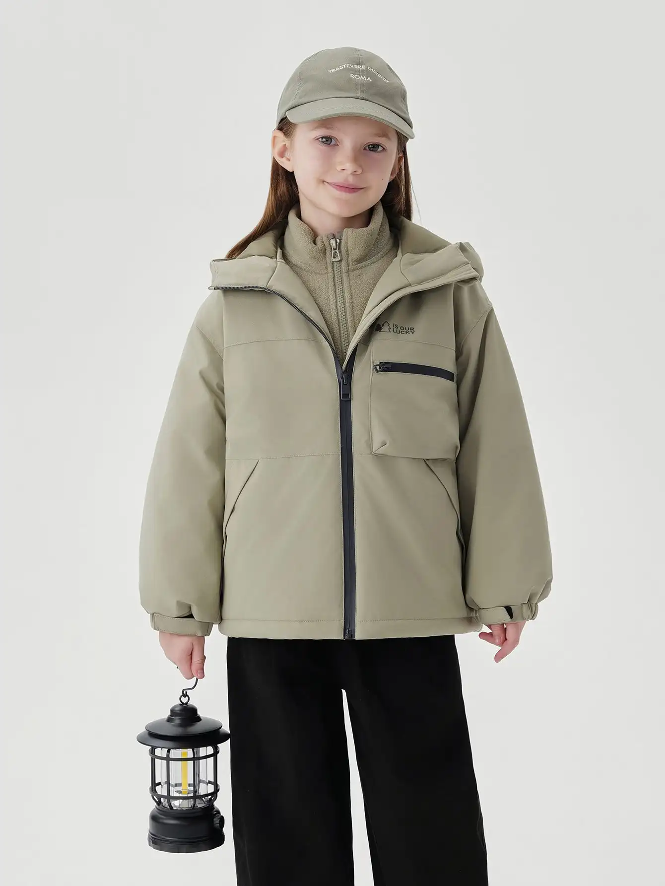 MARC & JANIE Boys Girls Full Zip Hooded Jacket 241030