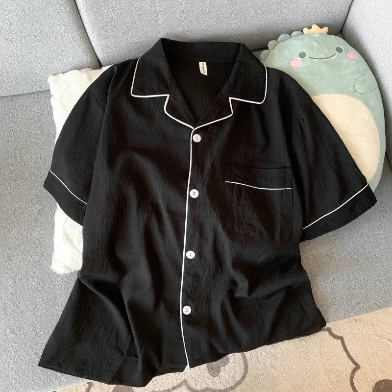 

Cloud Cotton Spwear ort Sve round Ne Home Clothes for Men Summer Lightweight Breathable Youth Outdoors