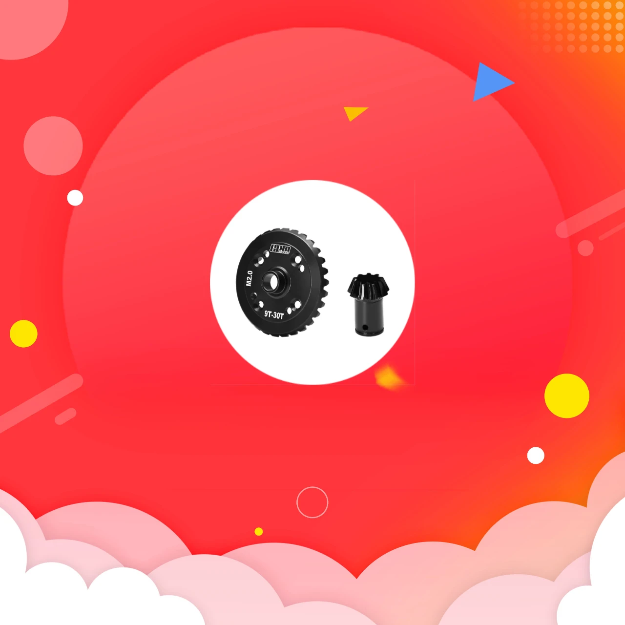 

20Crintih Steel Front / Rear Main Diff Gear Set 30/9T Spiral For ARRMA 1/5 KRATON 8S,OUTCAST 8S