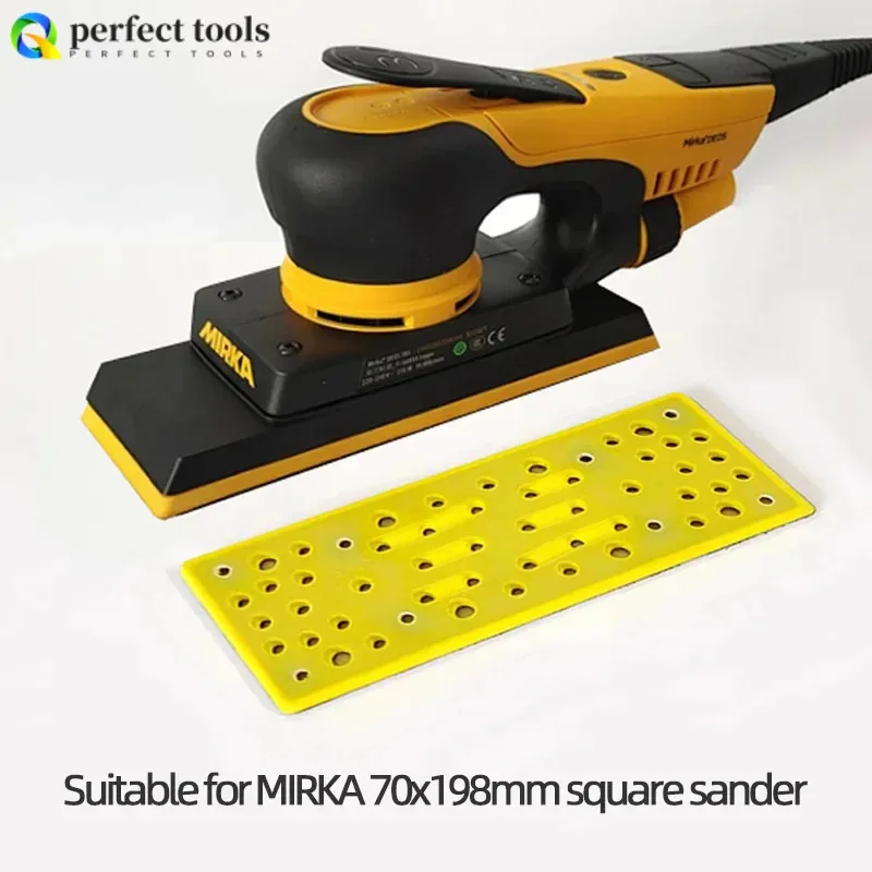 

Rectangular Electric Sandpaper Machine Tray 70×198mm For MIRKA FLEX Rectangular Grinder Sticky Disk Power Tool Accessories