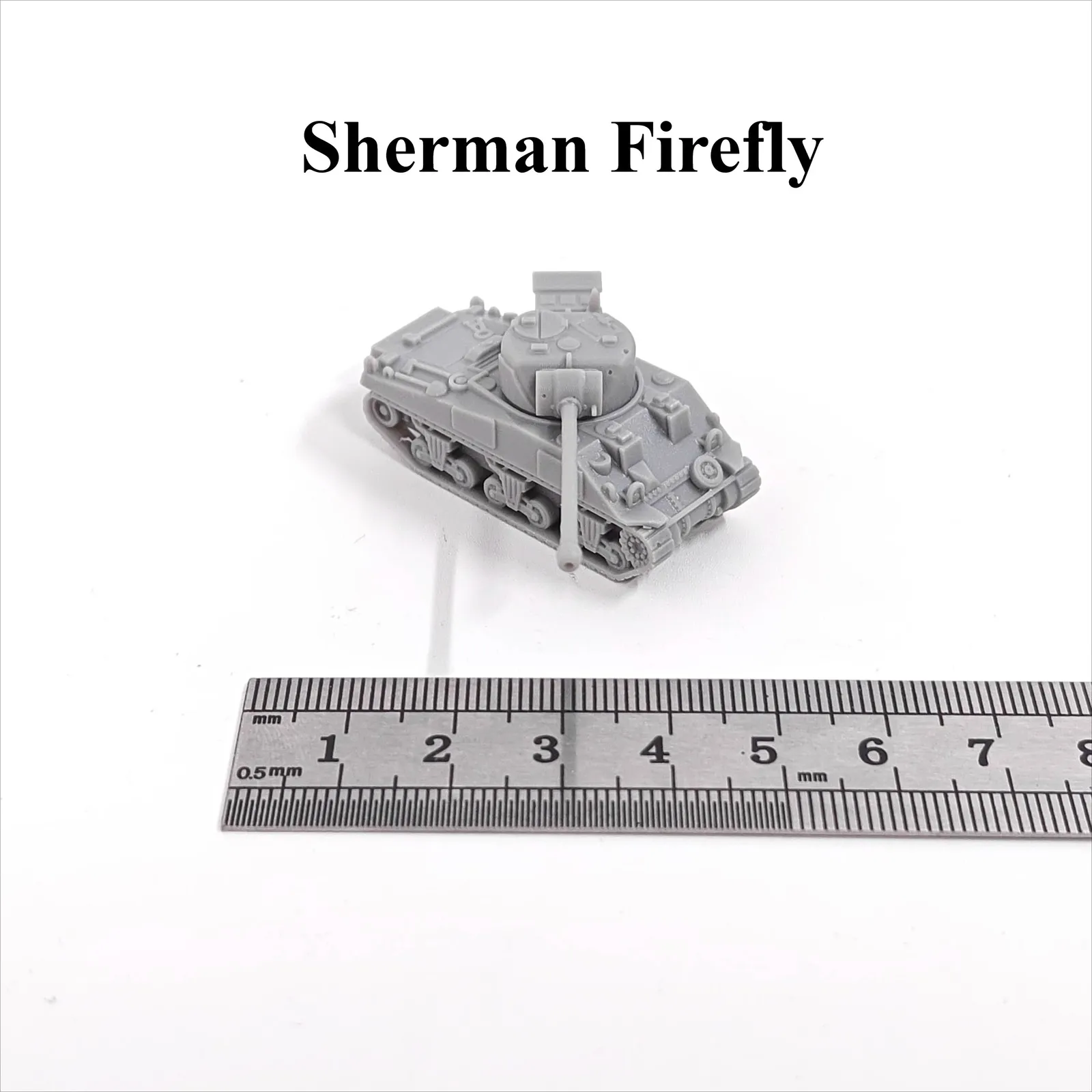 

WWII British Sherman Firefly Tank,3D Printed,1/144 Scale Mini Tank Model,Resin,Paintable