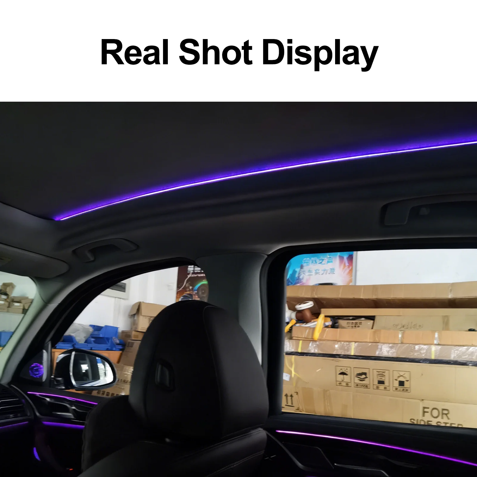 Ezonetronics Ambient Light for BMW X3 IX3 2018-2024, Panoramic Sunroof Side LED, Original Factory Protocol Sync 11 Colors Plug &