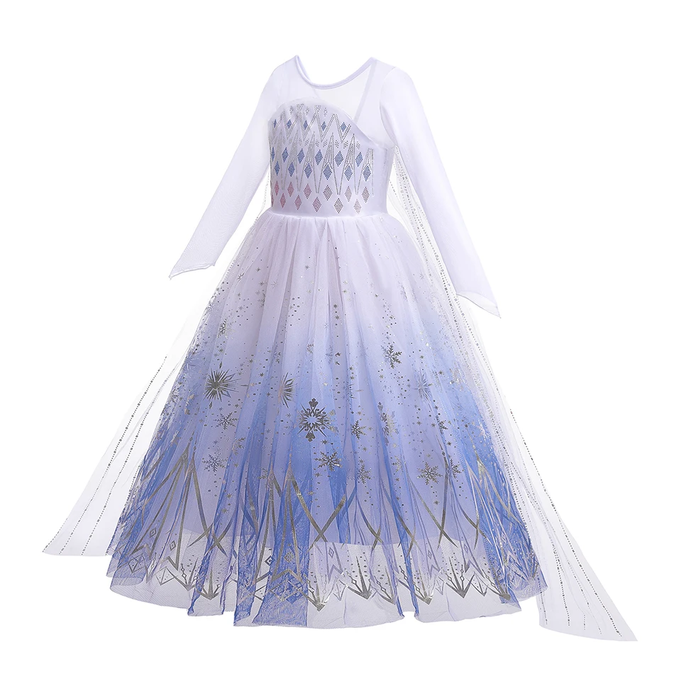 Disfraces de cosplay para niñas, vestidos de princesa Reina de las Nieves, disfraces de carnaval para fiesta de Hallowee