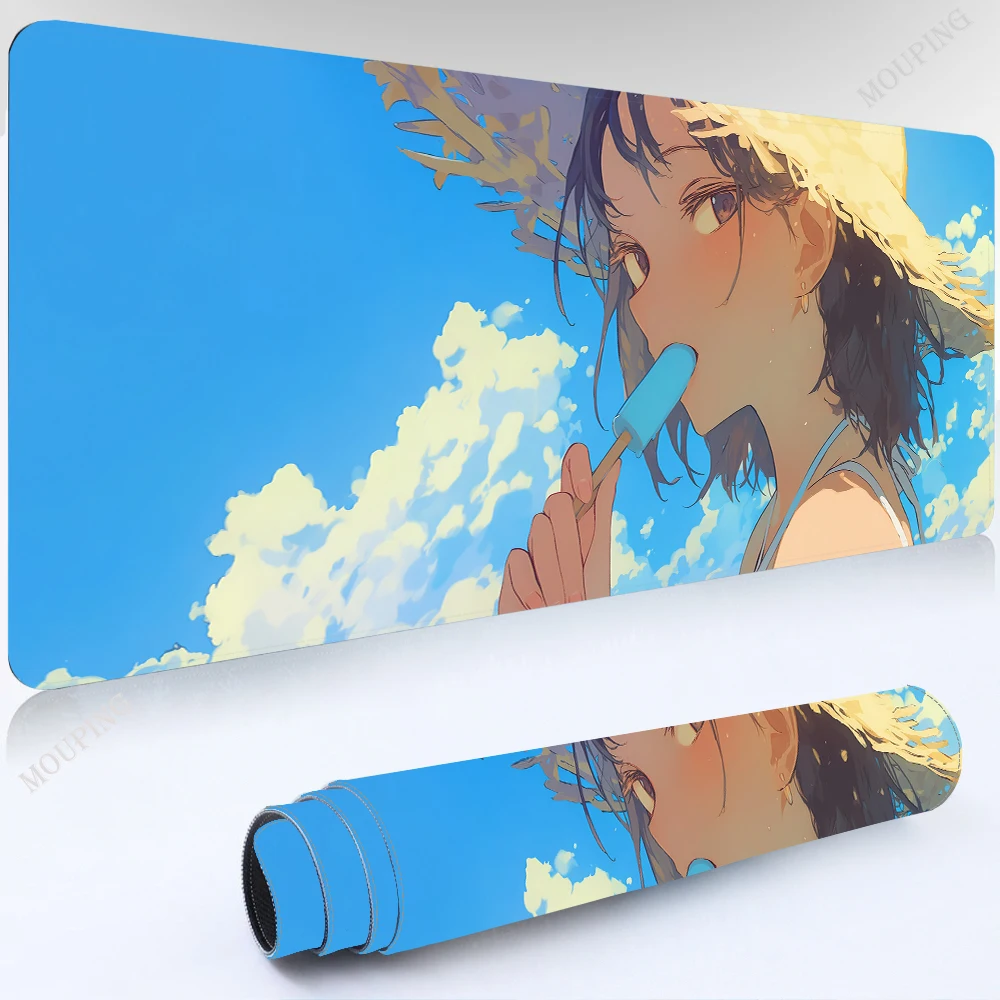 

Mousepad Laptop Office Desk Anime Mouse Mats Kawaii Gaming Pad on The Table Setup Gamer Accessories Keyboard Mouse Rug Carpet