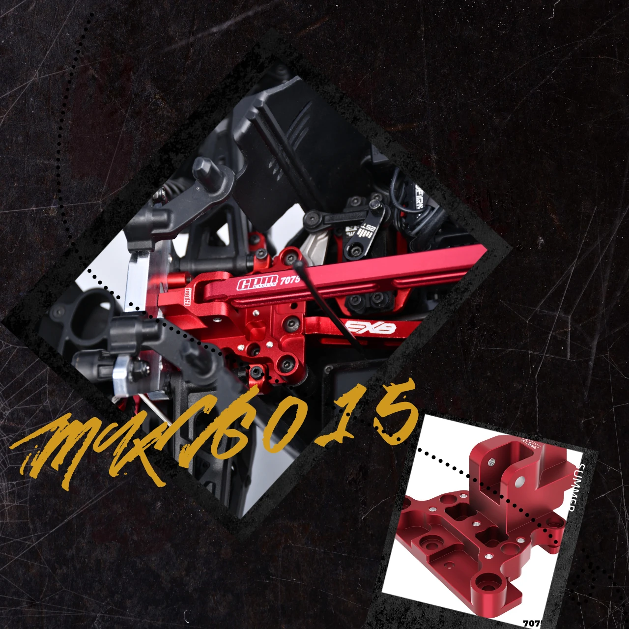 Support avant de renfort central en alliage GPM 7075, pour ARRMA 1/8 Kraton 6S EXB notoire V6