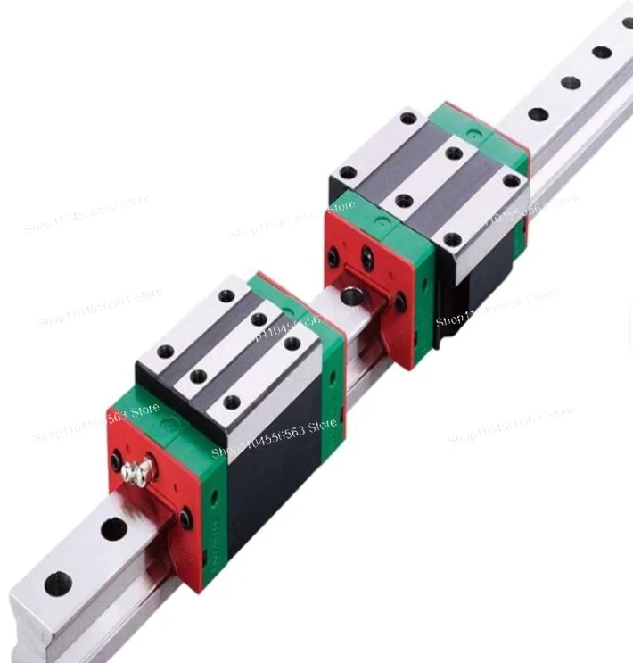 2PCS  HGR15 Linear Rail 200-300mm, 4PCS HGH15CA Carriage Block for C N C Systems