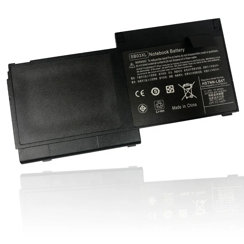 Batterie pour ordinateur portable HP Elitebook 11.4 720 G1 Nip725 820 G1 NipSeries, 825 V 46Wh SB03 SB03XL