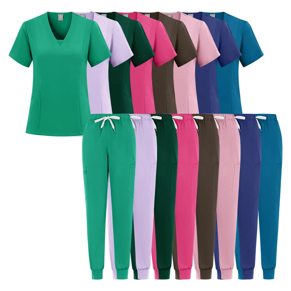 Großhandel OP-Saal Medizinische Uniform Scrubs Krankenhaus Arbeits Scrubs Set Medizinische Versorgung Krankenschwester Zahnchirurgie Anzug Arbeitskleidung