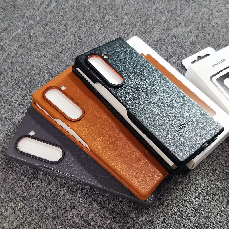 Etui Samsung Galaxy Z Fold 6 Fold6 Wysokiej Jakości Pokrowiec z PU Skóry Pełna Ochrona Tyłu Obudowa Ochronna na Telefon Galaxy Z Fold 6 Fold6
