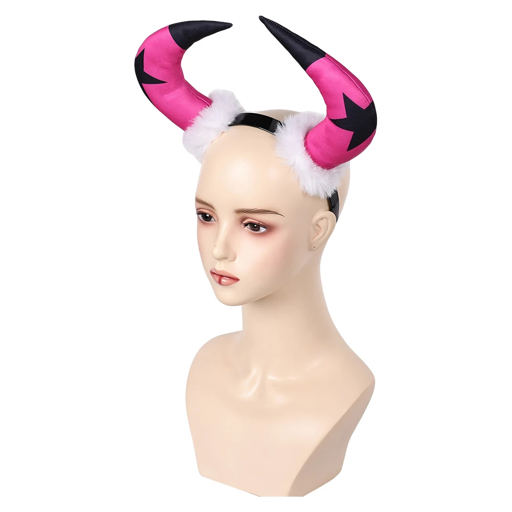 Verosikam تأثيري الكرتون Hellevar Bosses عصابة رأس مع قرون زي الاكسسوارات القبعات عقال هالوين الدعاوى الحفلات