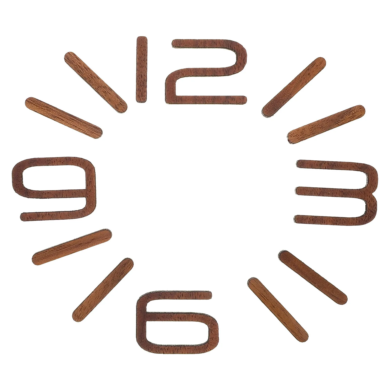 

1Set Stable Wooden Roman Numeral Clock Number Kit DIY Digital Wall Clock Numerals for Repair and Decoration DIY Clocks Set
