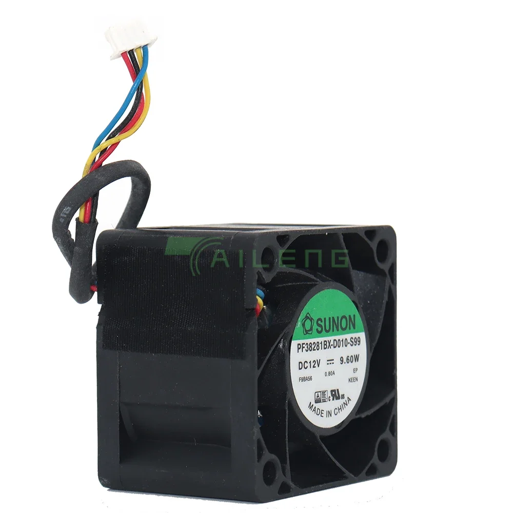 ل Sunon PF38281BX-D010-S99 3828 خادم PF38281BX 12 فولت 9.60 واط عالية السرعة PWM التحكم في درجة الحرارة 3.8 سنتيمتر مروحة التبريد 38*38*28 مللي متر