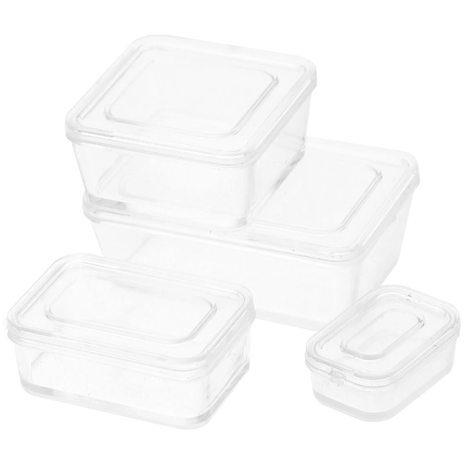 Food Containers Dollhouse Lunch Box Mini Adorn for Picnic Craft Decor Miniature Storage Case