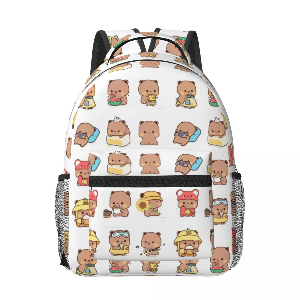 

Cute Bear Panda Bubu Dudu Backpack for Men Women Fashion Student Business Daypack College Shoulder Bag 17in