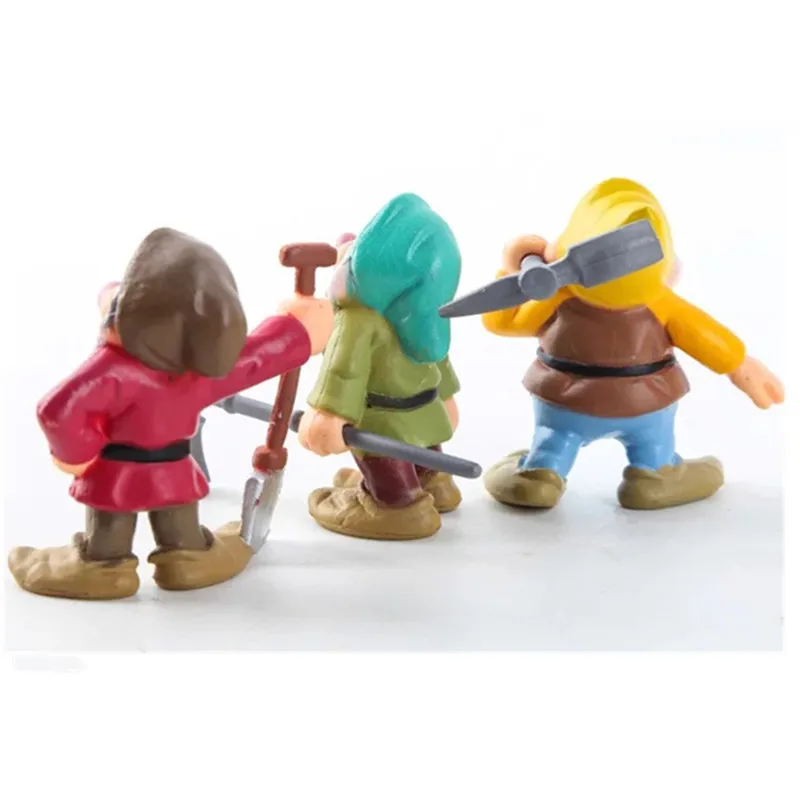 8 pieces/set of Disney figure toys Movie character Snow White and seven dwarf action figure figures set decoration