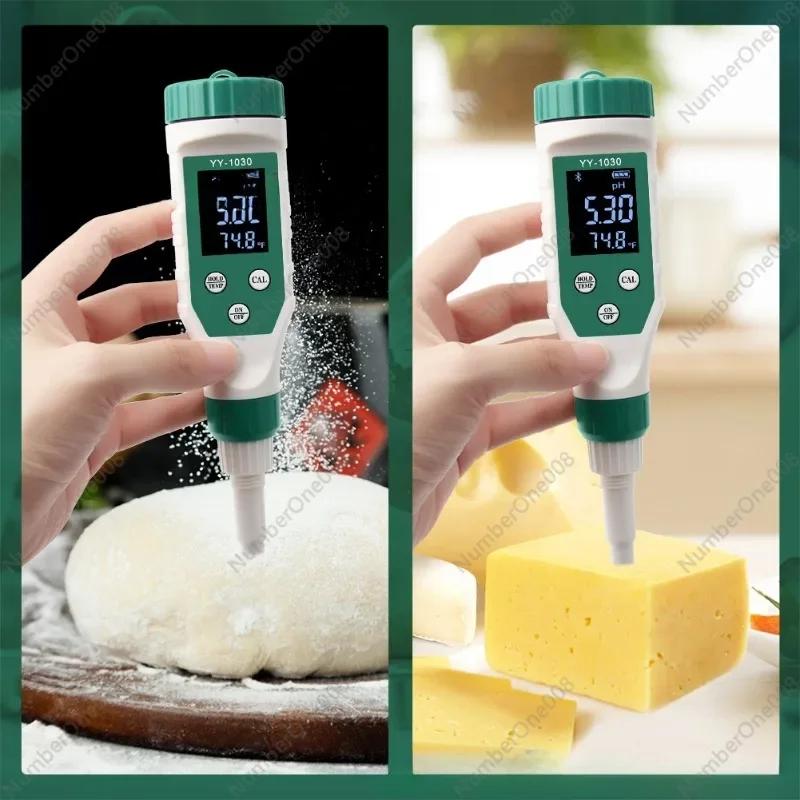 YY-1030 Bluetooth Digital Display Electronic PH Meter Baby Food Supplement PH Tester Old Face Cheese Cosmetics Ph Detection