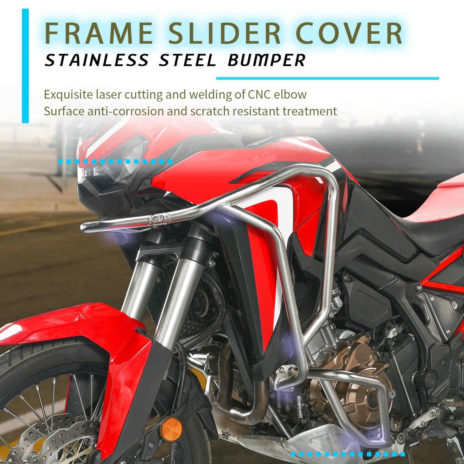 CRF1100L Engine Guard Highway Crash Bar For Honda CRF 1100L Africa Twin 2020 2021 2022 Frame Lower Bumper Protection Accessories