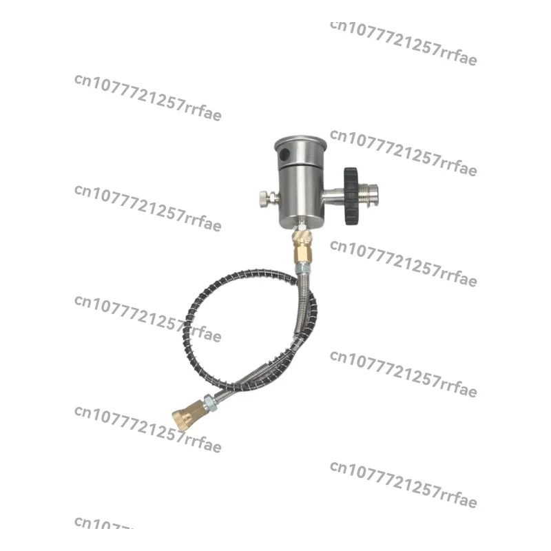 

Oxygen cylinder inflation adapter, stainless steel large to small G5/8 submersible fire cylinder valve inflation head