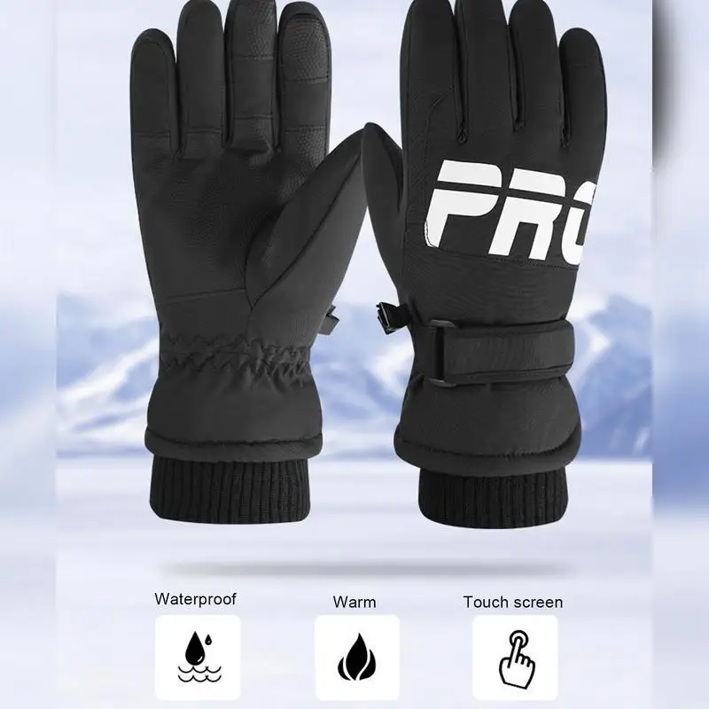 Warm Gloves Touchscreen Fingers Mittens Running Winter Gloves Texting Waterproof Gloves Thermal Soft Gloves for Men Women