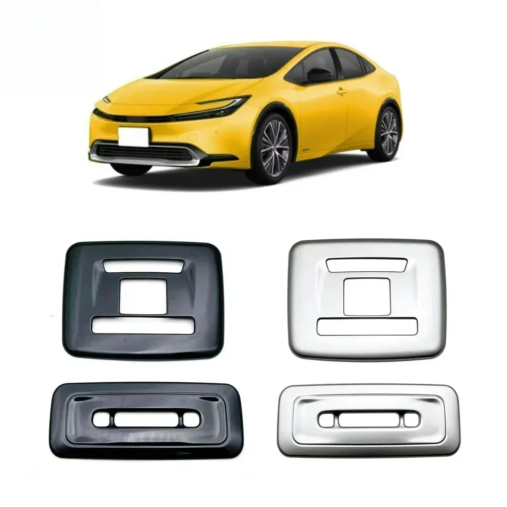For Toyata Prius XW60 2022 2023 Car Accessories ABS Piano Black Interior Lights Reading Lights Trim Cover