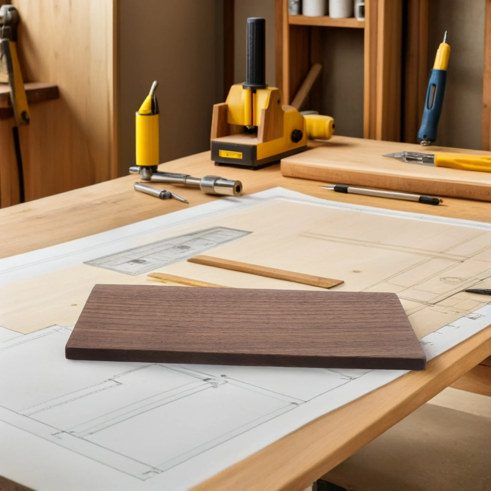 

2Pcs Natural Walnut Wood Boards Solid Hardwood Panels for Crafting School Art Painting Wood Burning DIY Home Decor Supplies