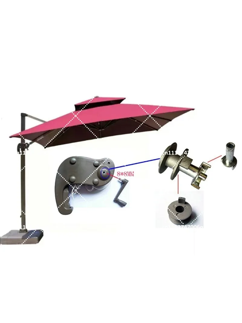Outdoor Parasol Accessories Repair Balcony Courtyard Umbrella Replacement Rope Rocker Handle Parts