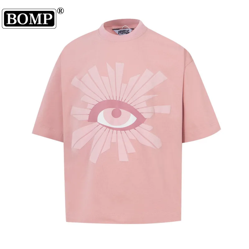 

[BOMP] Sleepless House Errors: The Eye Truth Foam Printed Loose High Neck Five Quarter Sleeve Men's Trendy