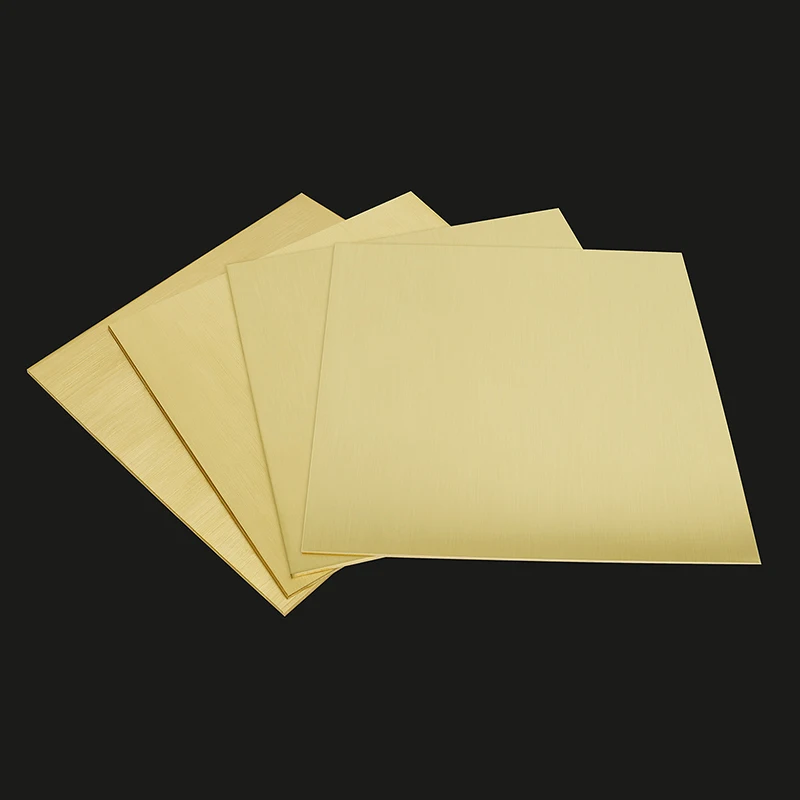 1~4pc Thickness: 0.1/0.15/0.2/0.25/0.3/0.4/0.5mm Length/Width:10~400mm H62 Brass Plate  CNC Cutting Brass Plate