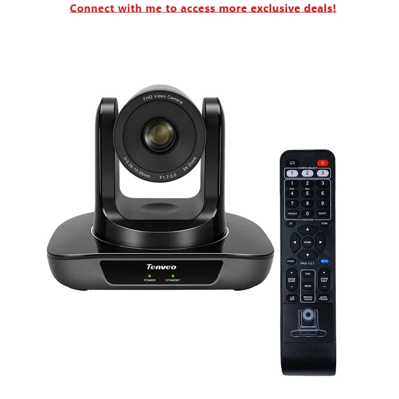 Tenveo UHD3U 3x Zoom HD ClearView Câmera de videoconferência Sistema de conferência PTZ