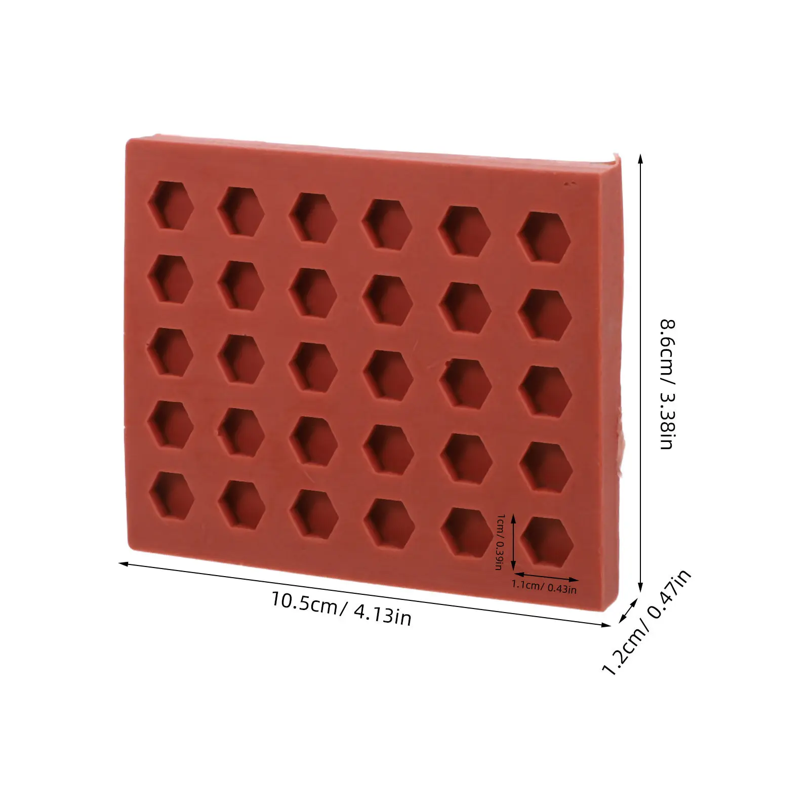 Mini Hexagon Brick Silicone Mold Precise Soft Material for Sand Table Landscape Accessories Dollhouse Building Supplies DIY