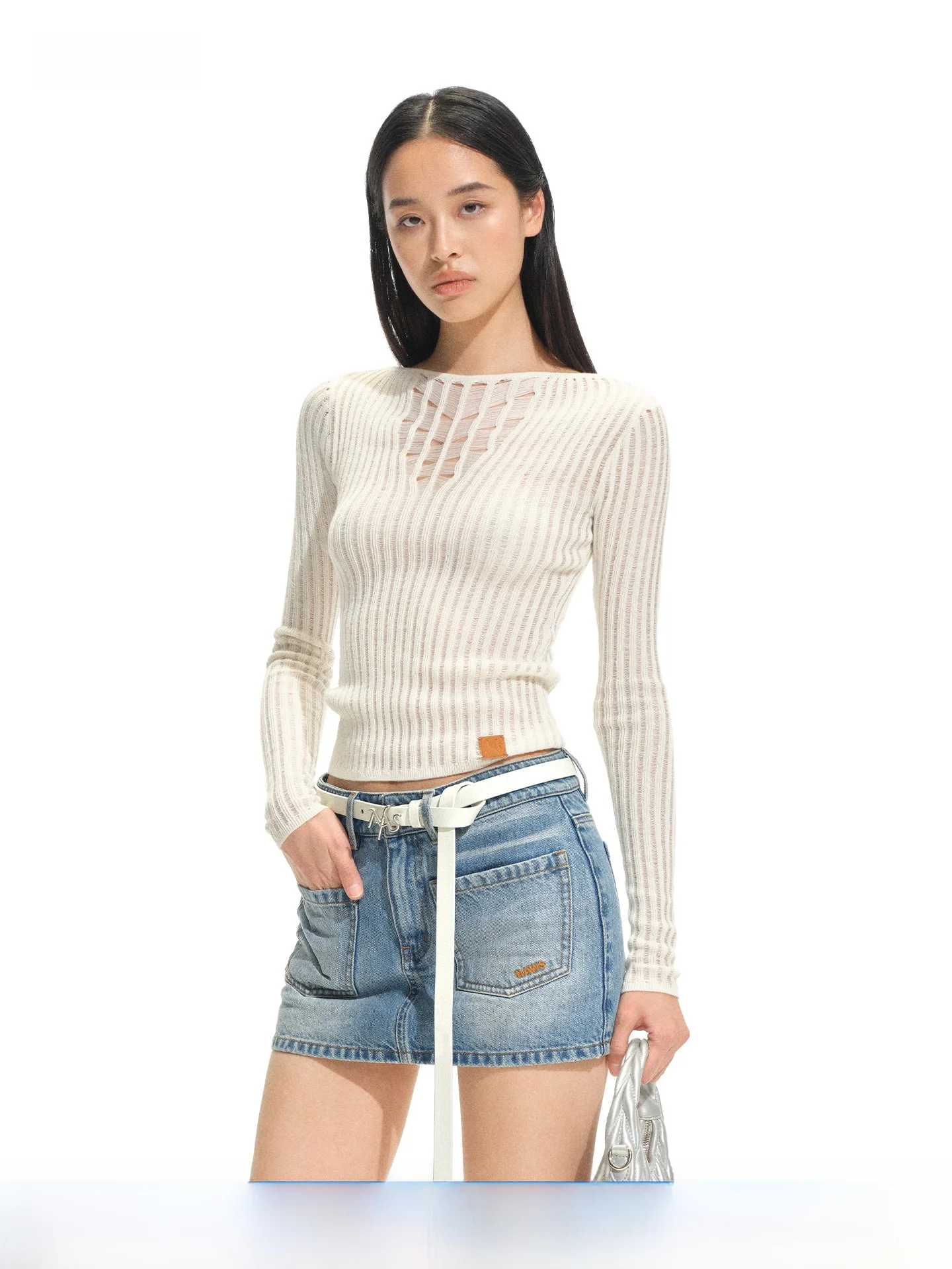 Naws Blue Rie Knitt…