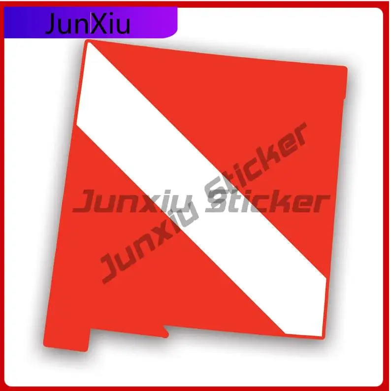 

New Mexico State Shaped Diver Down Flag Sticker Uv Protected Scuba Flag Diving Dive Nm Car Sticker Vinyl Decal Waterproof