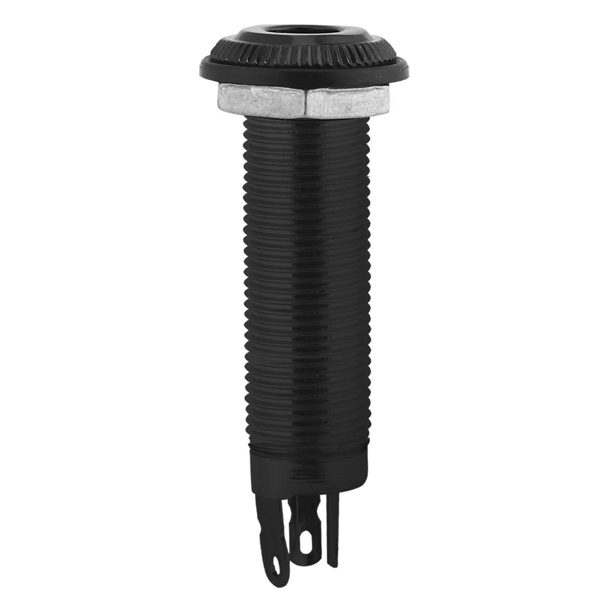 

1Pcs Bass Guitar End Pin Jack Easy Install No Screws Destroy Original Sound Color Black End Pin Jack Socket Plug Bass