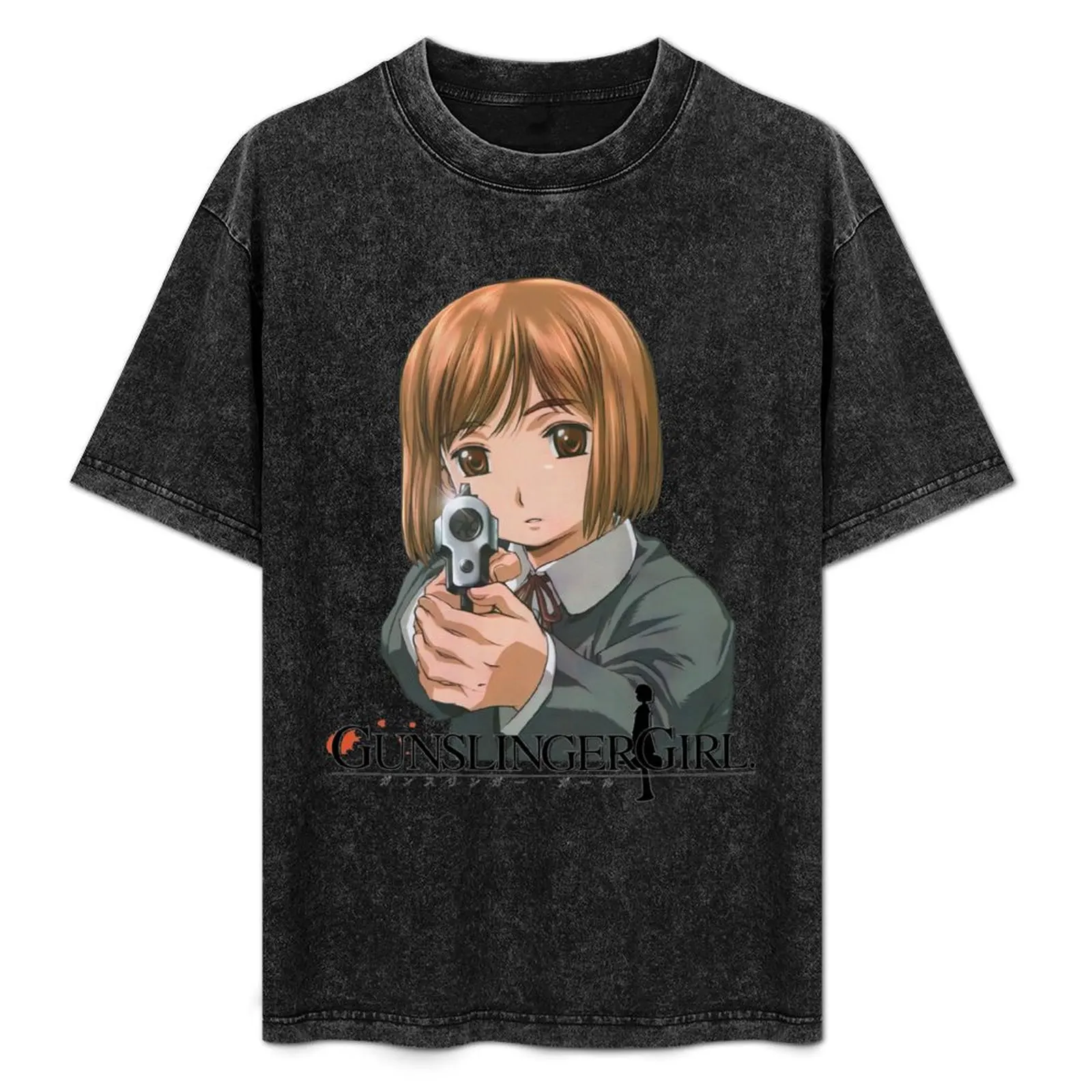 

Henrietta Gunslinger-Girl T-Shirt Basic Casual Short Sleeve Cotton Shirt