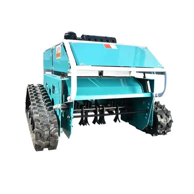Lawn Mower Remote Control Lawn Mower Diesel High Horsepower Remote Control Lawn Crusher Hammer Blade Strong Electric Start