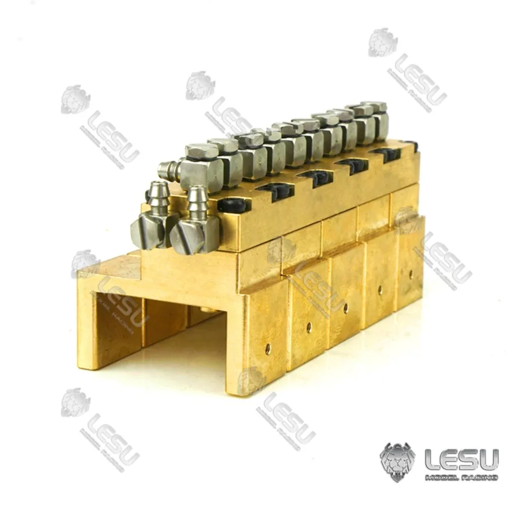 LESU Metalen 5Ch Hydraulische Omkeerklep Onderdelen Voor 1/14 RC Dumper Graafmachine Outdoor Speelgoed TH16602