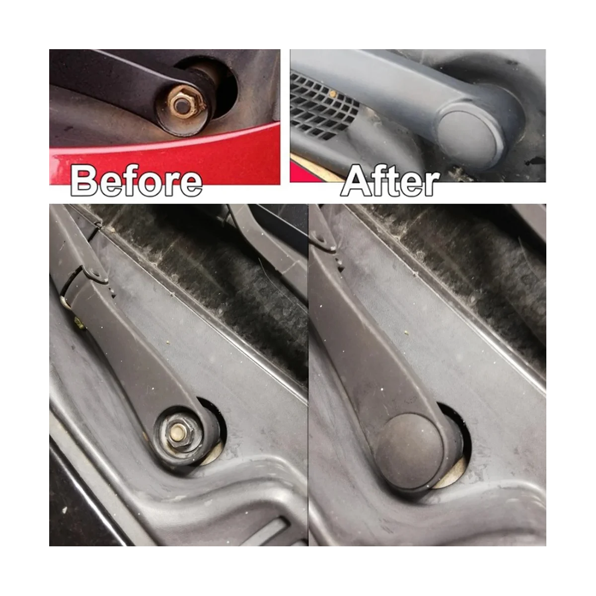 2X Front Windshield Wiper Arm Nut Cover Cap Bolt Blade Arm Nut Cap for Hyundai 983804H050