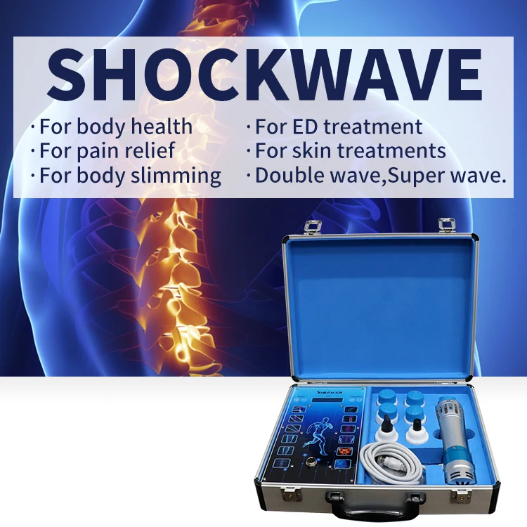 Touch Screen Extracorporeal Shockwave Therapy Machine ED Treatment Pain Relief Lattice Ballistic Shock Wave Physiotherapy Tool