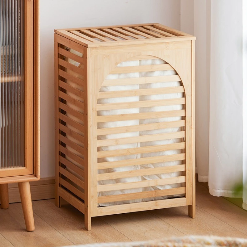 

Dirty clothes storage frame, removable, large capacity, with lid, partition, dirty clothes basket, storage laundry basket