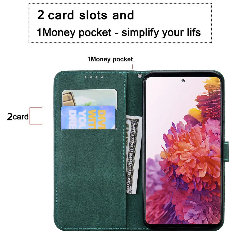 Glitter Wallet Flip Case for Funda Samsung Galaxy S25 S24 Ultra S23 FE S22 S21 S20 S10 S8 S9 Plus Case Leather Phone Cover Women