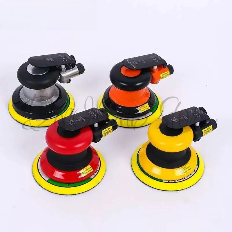 5 Inch Industrial Pneumatic Orbital Sander High Speed Air Grinder For Car Wood Metal Sanding Polishing